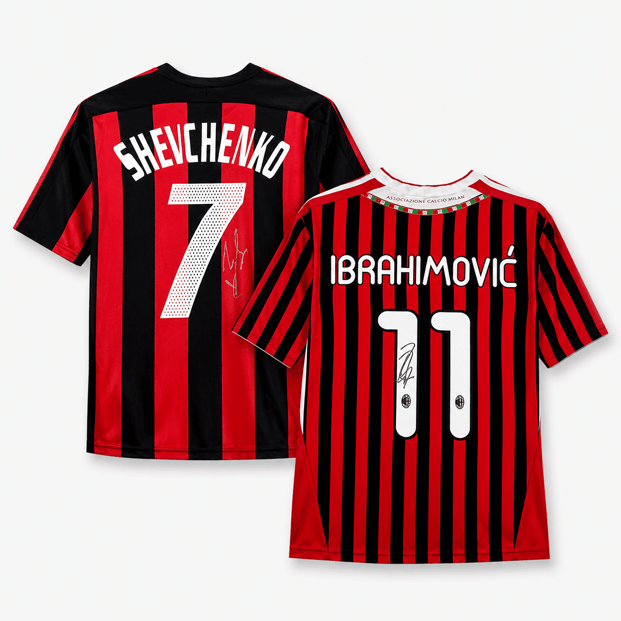 Zlatan Ibrahimović & Andriy Shevchenko, AC Milan 2010-11, Signerade